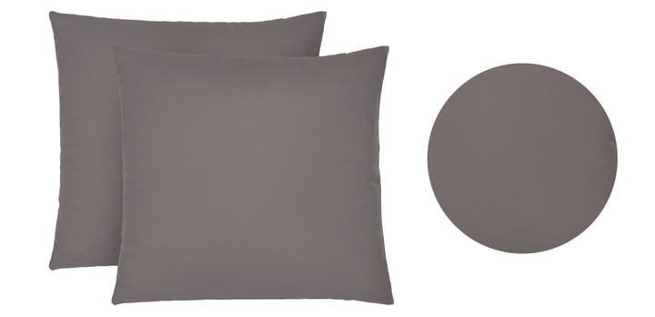 Jersey Kissenbezug 2er Set aus 100 % Baumwolle | Elastisch und weich | 80×80 oder 40×40 cm | Waschbar bei 60 °C