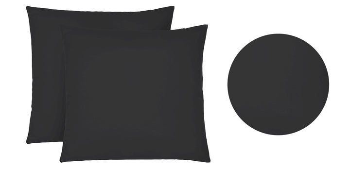 Jersey Kissenbezug 2er Set aus 100 % Baumwolle | Elastisch und weich | 80×80 oder 40×40 cm | Waschbar bei 60 °C