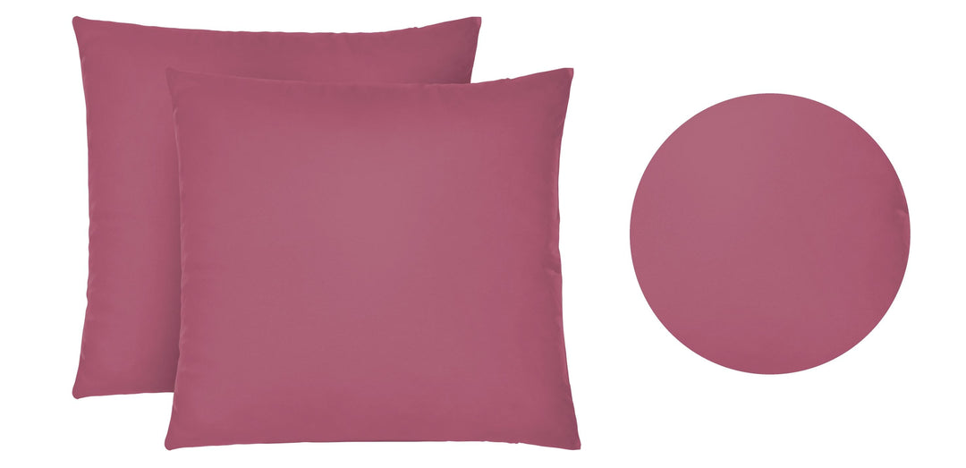Jersey Kissenbezug 2er Set aus 100 % Baumwolle | Elastisch und weich | 80×80 oder 40×40 cm | Waschbar bei 60 °C