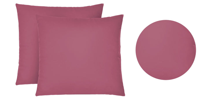 Jersey Kissenbezug 2er Set aus 100 % Baumwolle | Elastisch und weich | 80×80 oder 40×40 cm | Waschbar bei 60 °C