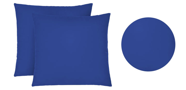 Jersey Kissenbezug 2er Set aus 100 % Baumwolle | Elastisch und weich | 80×80 oder 40×40 cm | Waschbar bei 60 °C
