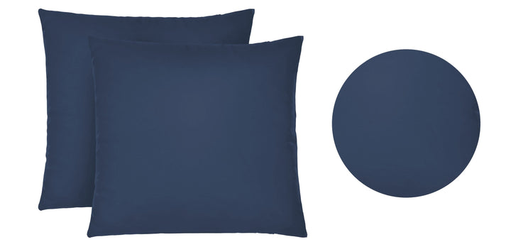 Jersey Kissenbezug 2er Set aus 100 % Baumwolle | Elastisch und weich | 80×80 oder 40×40 cm | Waschbar bei 60 °C