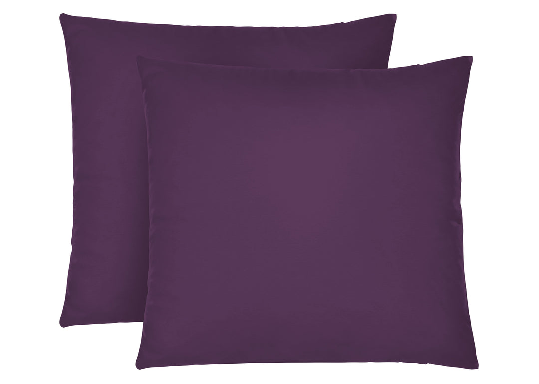 Jersey Kissenbezug 2er Set aus 100 % Baumwolle | Elastisch und weich | 80×80 oder 40×40 cm | Waschbar bei 60 °C