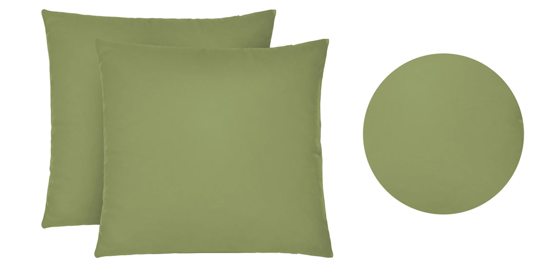 Jersey Kissenbezug 2er Set aus 100 % Baumwolle | Elastisch und weich | 80×80 oder 40×40 cm | Waschbar bei 60 °C