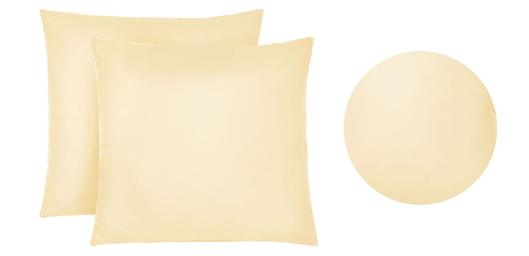 Jersey Kissenbezug 2er Set aus 100 % Baumwolle | Elastisch und weich | 80×80 oder 40×40 cm | Waschbar bei 60 °C