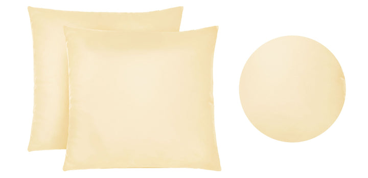 Jersey Kissenbezug 2er Set aus 100 % Baumwolle | Elastisch und weich | 80×80 oder 40×40 cm | Waschbar bei 60 °C