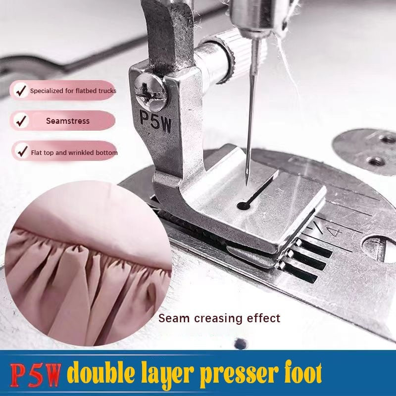 Piping presser foot for sewing machine | For clean edges with cord &amp; piping tape | Precise guidance, even seam | For decoration &amp; clothing