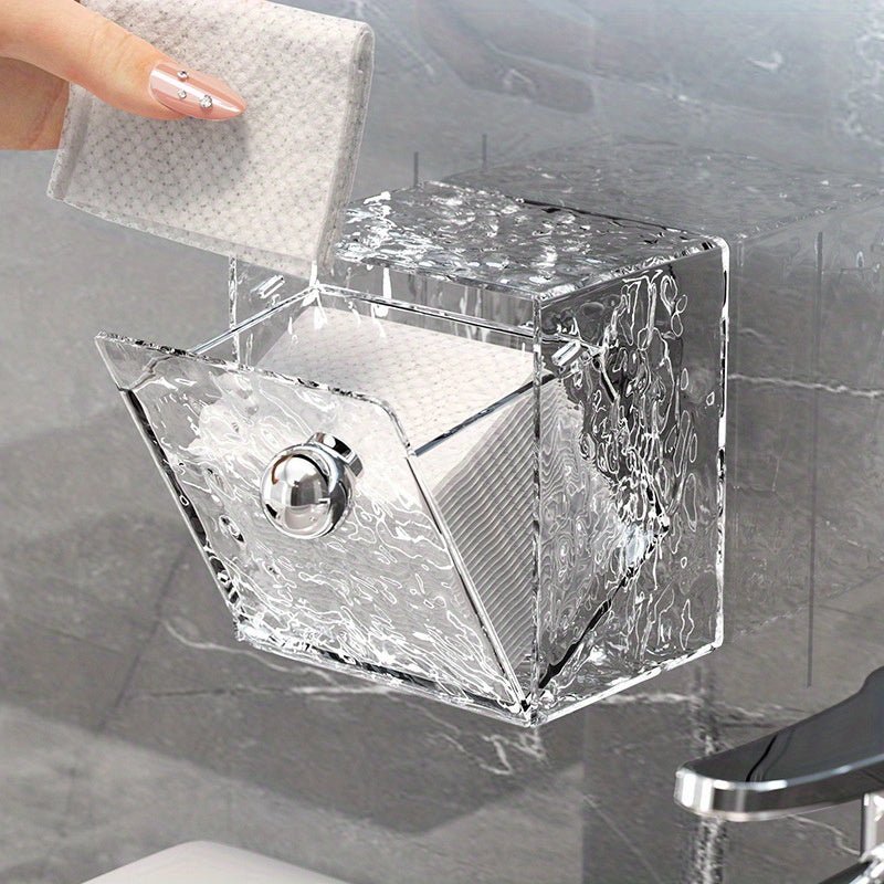 Schmuck Organizer staubdicht &amp; transparent aus Acryl | Schräges Öffnungsdesign für schnellen Zugriff | Klebemontage ohne Bohren