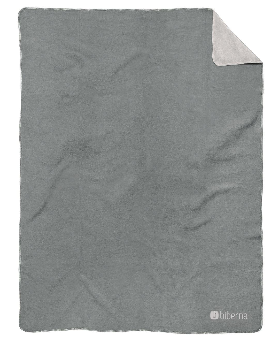Doubleface Wohndecke 150 x 200 cm aus Polyester | Wendedecke mit Häkel-Einfassung | Waschbar bei 60 °C für Sofa und Bett