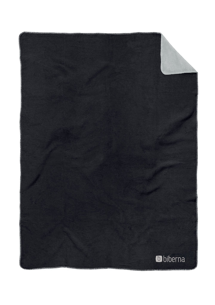 Doubleface Wohndecke 150 x 200 cm aus Polyester | Wendedecke mit Häkel-Einfassung | Waschbar bei 60 °C für Sofa und Bett