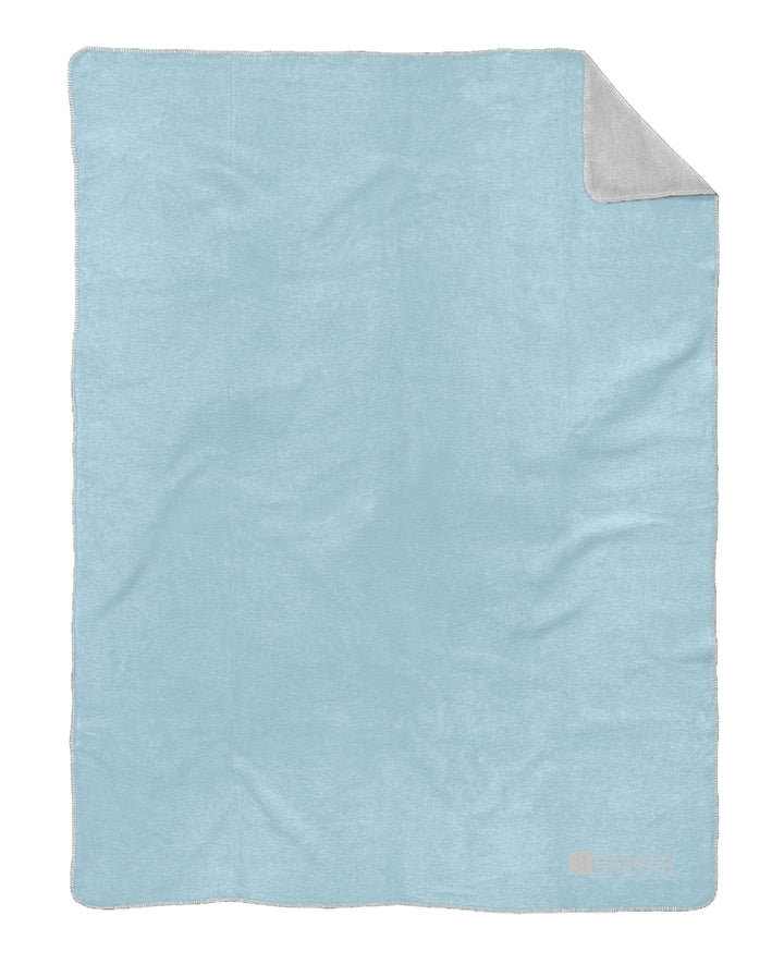 Doubleface Wohndecke 150 x 200 cm aus Polyester | Wendedecke mit Häkel-Einfassung | Waschbar bei 60 °C für Sofa und Bett