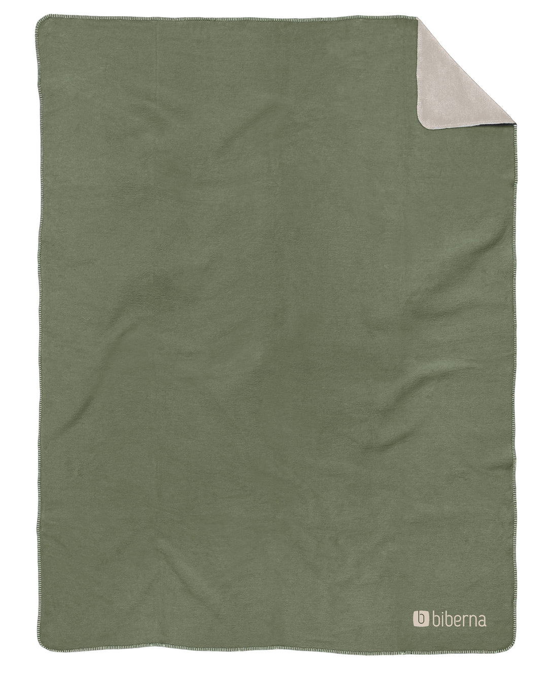 Doubleface Wohndecke 150 x 200 cm aus Polyester | Wendedecke mit Häkel-Einfassung | Waschbar bei 60 °C für Sofa und Bett