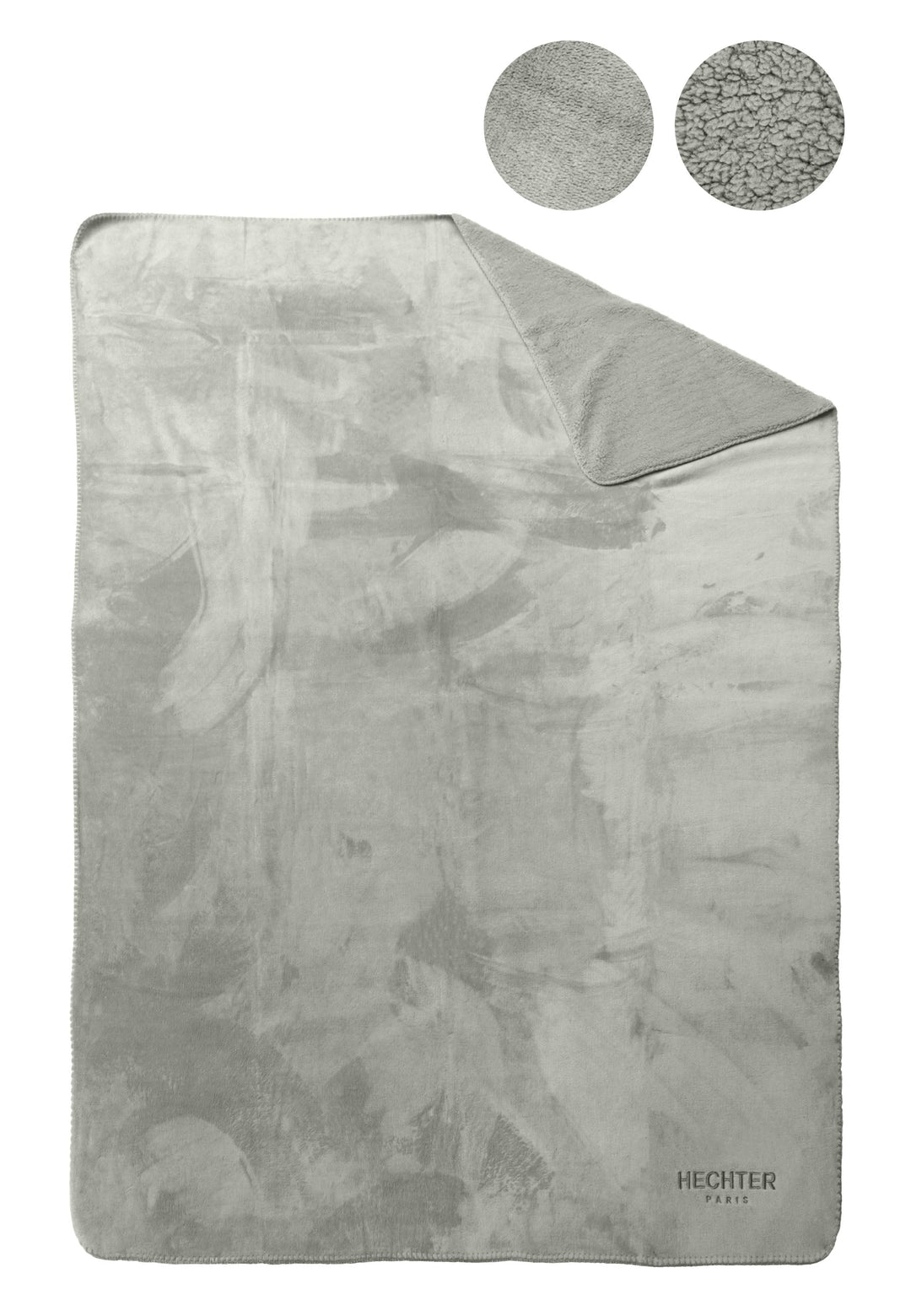 Teddyfleece Wohndecke aus weichem Fleece | Zweiseitig mit flauschiger Teddyseite und glatter Sherpa-Optik | Waschbar bei 60 °C