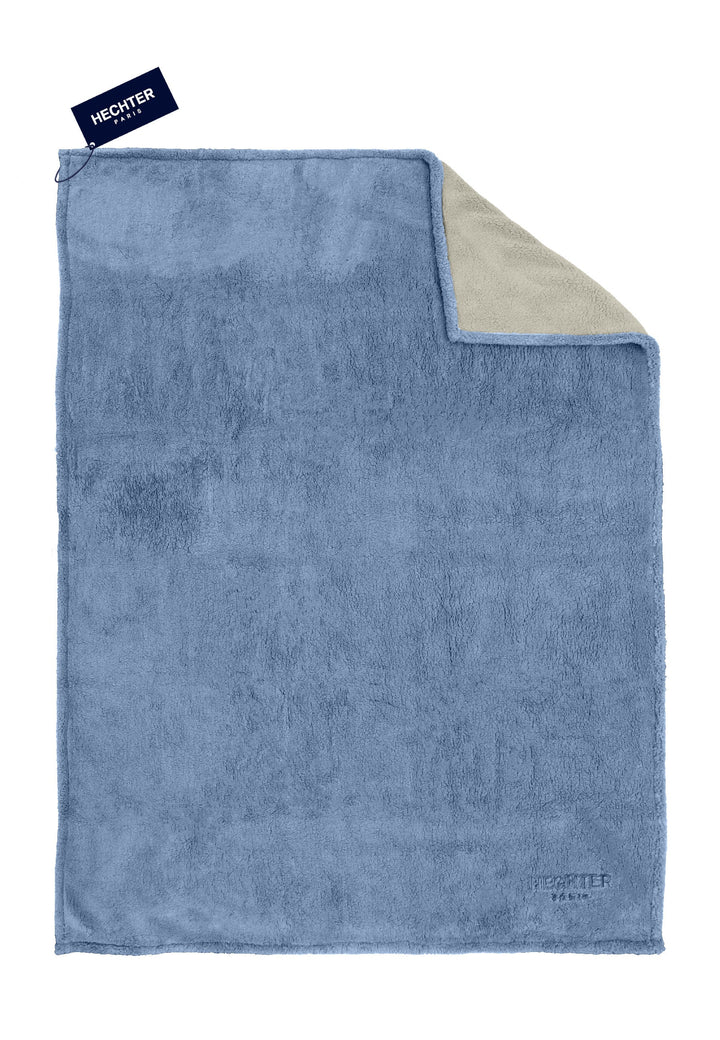 Sherpa Wohndecke aus weichem Fleece | Wendedecke mit glatter Rückseite, breitem Saum und waschbar bis 60 °C für Sofa und Bett