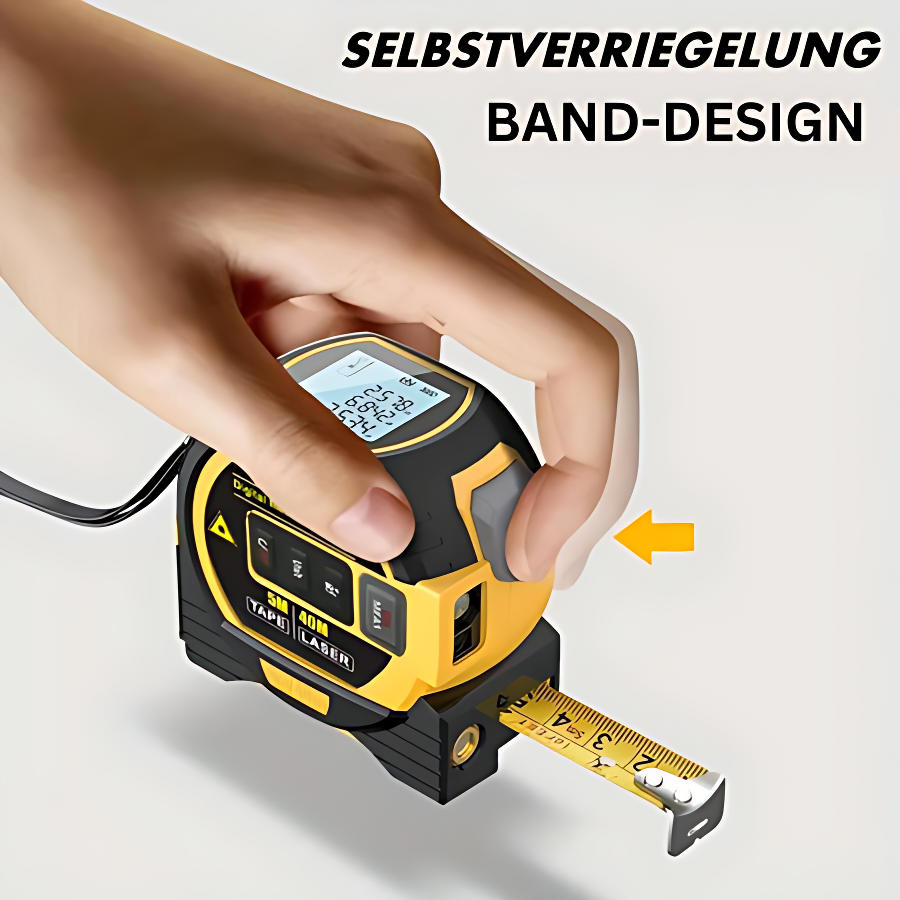 Laser Entfernungsmesser für präzise Messungen im Haus | Gerade Linien zum Ausrichten | Einfach bedienbar, CE/FCC/RoHS