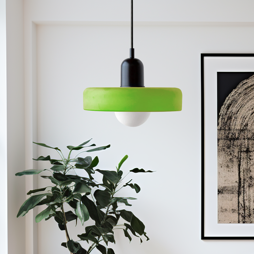 Pendant lamp made of metal &amp; glass with stained glass look | Ø25/Ø35 cm, G9 socket | Adjustable suspension | Crystal look