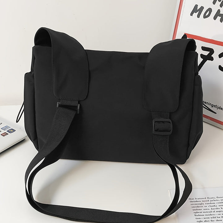 Damen Umhängetasche | Geräumige Schultertasche mit Kordelzug, mehreren Fächern und verstellbarem Gurt