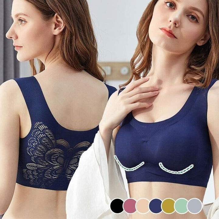 Damen Plus-Size Komfort-BH ohne Bügel | Kühler Soft-BH mit glatter Passform | Größen M-7XL