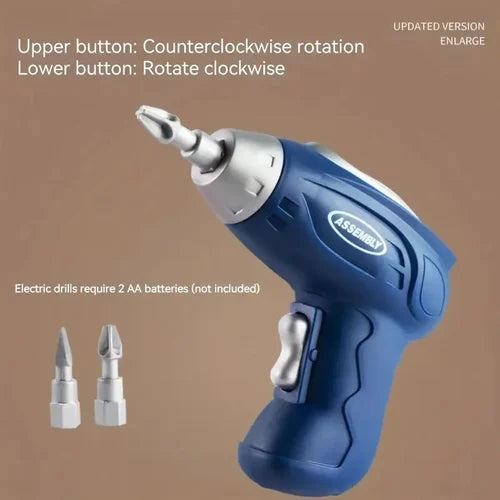 Kinder Konstruktionsset mit Spielzeug-Bohrmaschine | Schraubspielzeug im Werkzeugkoffer | Kreatives Bauen mit Schrauben &amp; Muttern | Fördert Motorik &amp; Kreativität