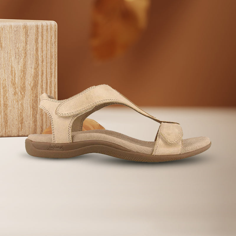 Alida™ | Keilsandalette mit Klettverschluss