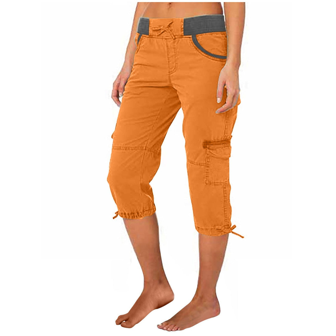 Damen Weitbein-Hose | A-Linien Hose aus Baumwolle mit verstellbarer Taille und lockerer Passform