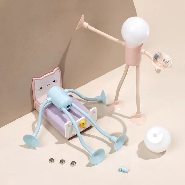 LED night light BeamLight athlete figure | Adjustable &amp; creative poses | Warm white, energy-efficient | USB/plug operation, approx. 25 cm