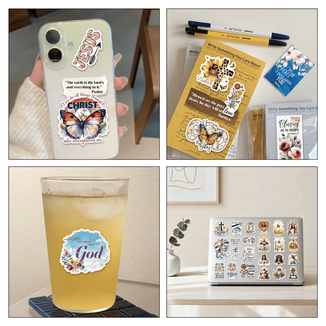 FaithGlow – Inspirierendes Bibel-Sticker-Set