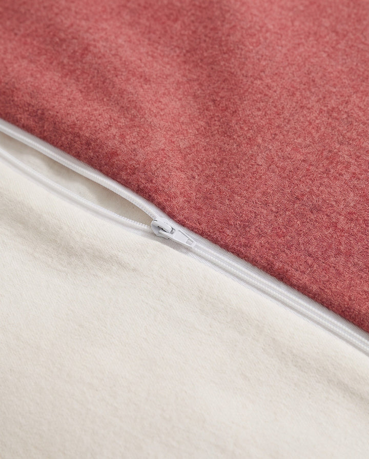 Melange Flanell Bettwäsche aus 100 % Baumwolle | Beidseitig angeraut, OEKO-TEX zertifiziert, mit Reißverschluss und 60 °C waschbar