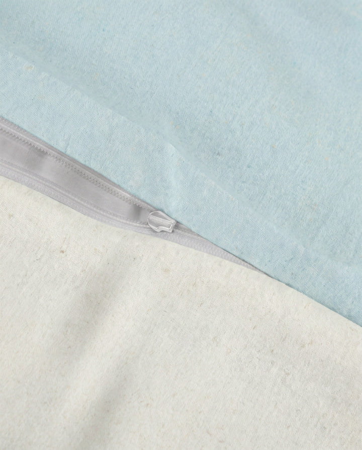 Melange Flanell Bettwäsche aus 100 % Baumwolle | Beidseitig angeraut, OEKO-TEX zertifiziert, mit Reißverschluss und 60 °C waschbar