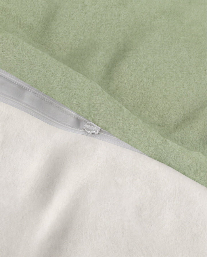 Melange Flanell Bettwäsche aus 100 % Baumwolle | Beidseitig angeraut, OEKO-TEX zertifiziert, mit Reißverschluss und 60 °C waschbar