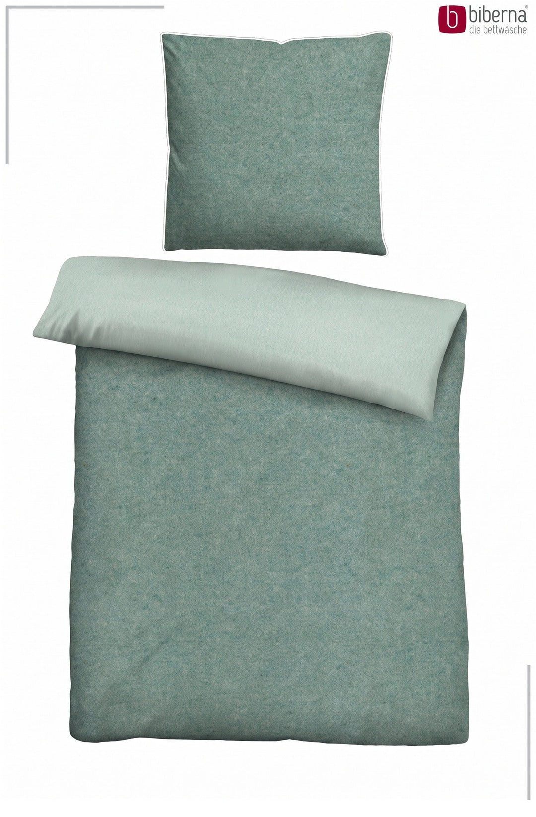 Melange Flanell Bettwäsche aus 100 % Baumwolle | Beidseitig angeraut, OEKO-TEX zertifiziert, mit Reißverschluss und 60 °C waschbar