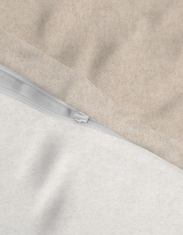 Melange Flanell Bettwäsche aus 100 % Baumwolle | Beidseitig angeraut, OEKO-TEX zertifiziert, mit Reißverschluss und 60 °C waschbar