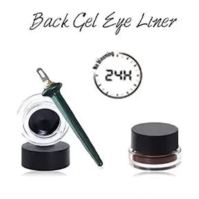 Eyeliner Set mit Creme | Gebogene Präzisionsspitze für saubere Lines | Wasserfest &amp; langanhaltend | Rutschfester Griff