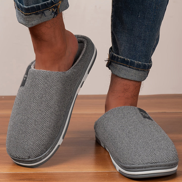 Herren Hausschuhe warm und bequem | Weiche Pantoffeln mit geräumiger Passform für Zuhause, Homeoffice und kalte Tage