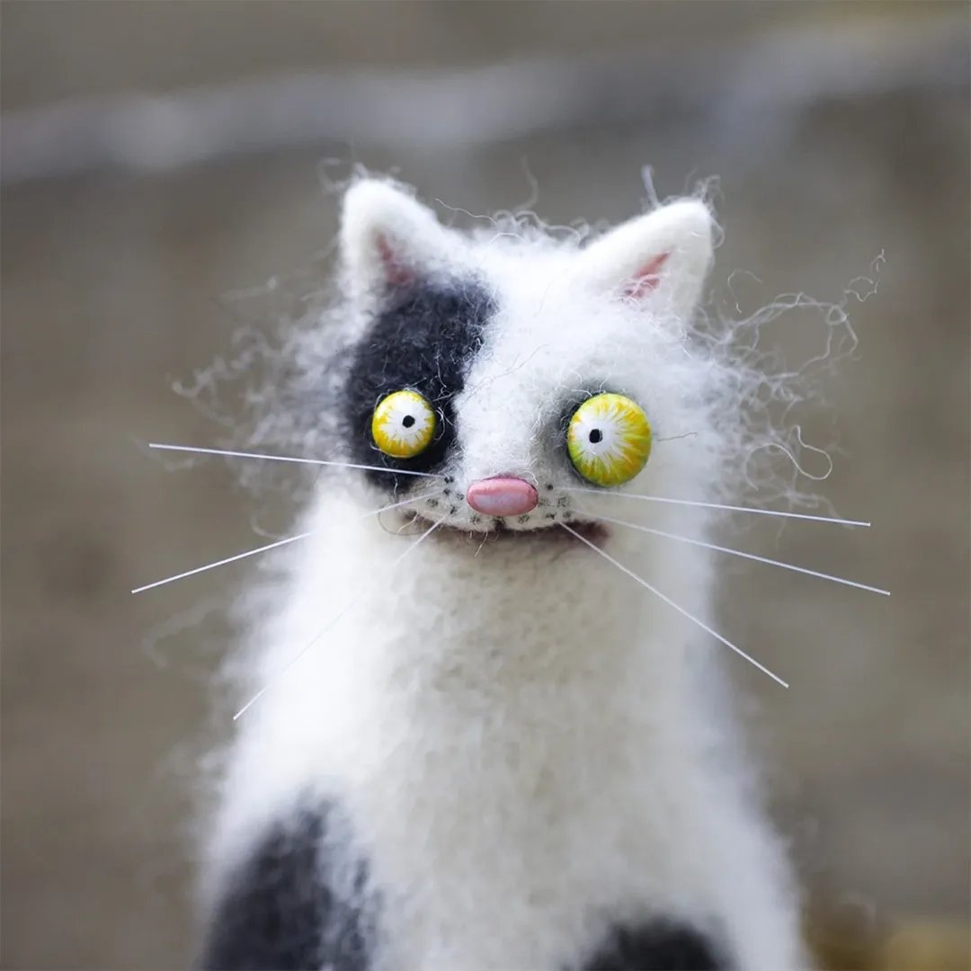 🎁Gyapjúfilc társak – különc kézzel készített kísérők🐱