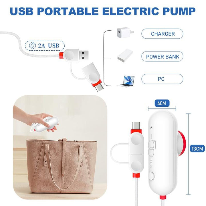 PackEase - Sacs sous vide pour gain de place avec pompe électrique