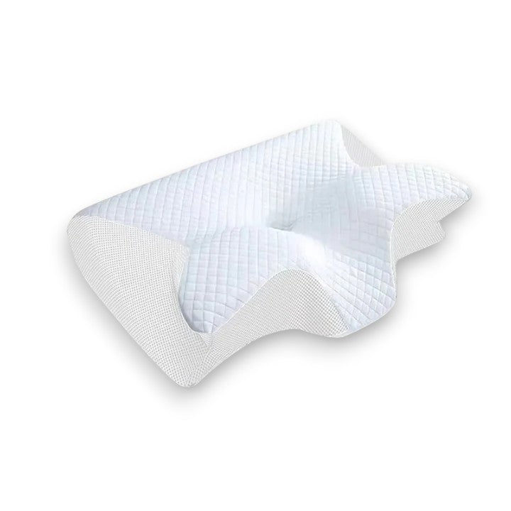 Ergonomisches Nackenstützkissen aus Memory Foam | Konturkissen für Seiten- &amp; Rückenschläfer | Druckentlastung für Nacken &amp; Schultern | Atmungsaktiv