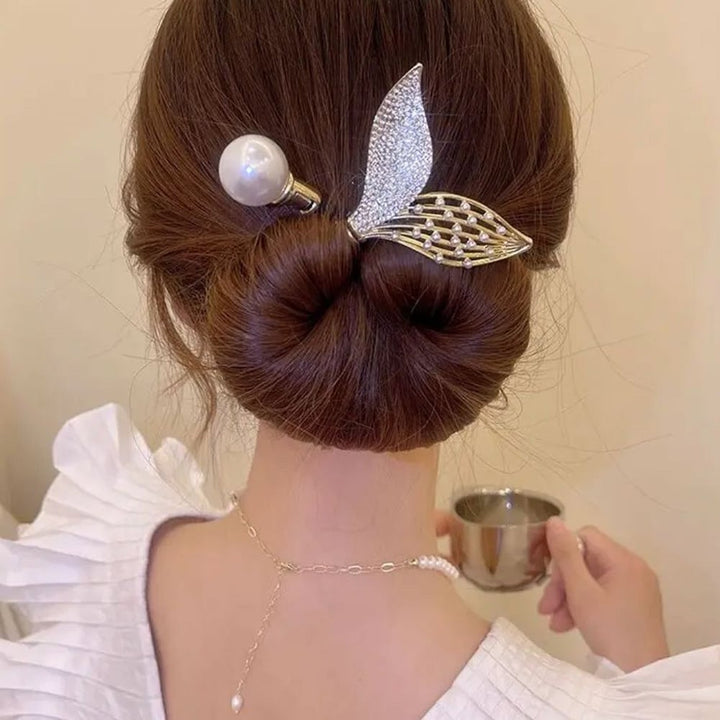 Haarstyling Dutt-Maker aus Stoff | Schneller Dutt &amp; Half-Up Look ohne Haarnadeln | Für dünnes &amp; dickes Haar | Komfortabler Halt