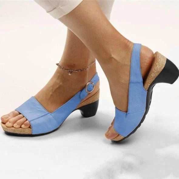 Damen Pumps mit niedrigem Blockabsatz | Bequeme elegante Schuhe mit weicher Sohle | Stabiler Alltagslook