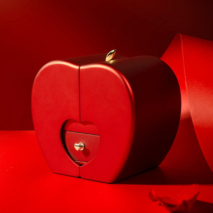 Rose Apple Jewelry Box™ | With eternal rose necklace