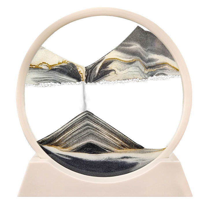 Art du sable animé dans cadre en verre | Décoration relaxante pour bureau &amp; salon | Chaque rotation crée un nouveau motif