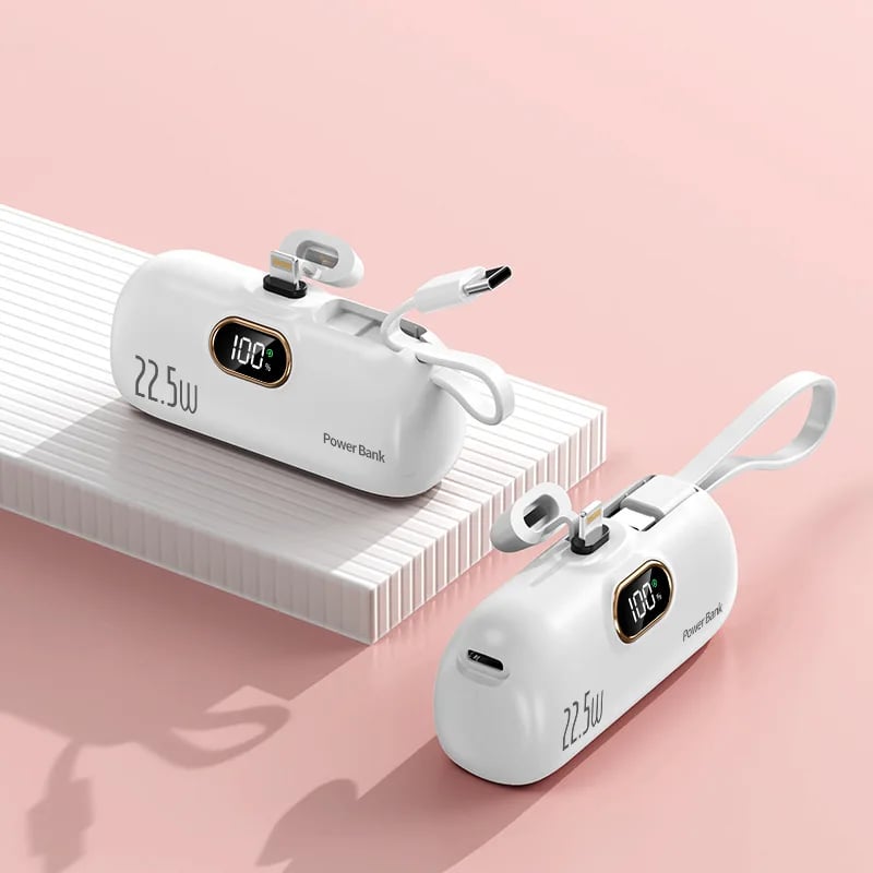 Powerbank 5000 mAh | Kompakte Mini Powerbank mit 22,5W Schnellladen