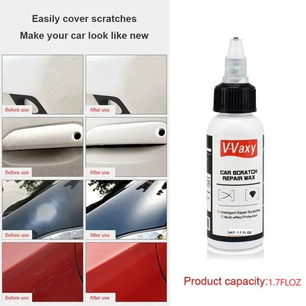 Car scratch repair wax 50 ml | Removes light scratches, swirl marks &amp; oxidation | Polishes + protective layer for lasting shine