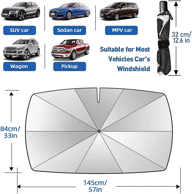 HeatShield™ - Auton tuulilasin aurinkosuoja