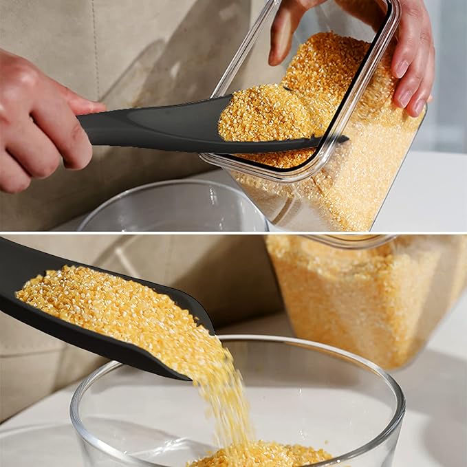 Multifunktionaler Kochlöffel &amp; Pfannenwender | Hitzebeständig bis 230°C, BPA-freies Silikon | Schonend für Antihaft | 29×7 cm
