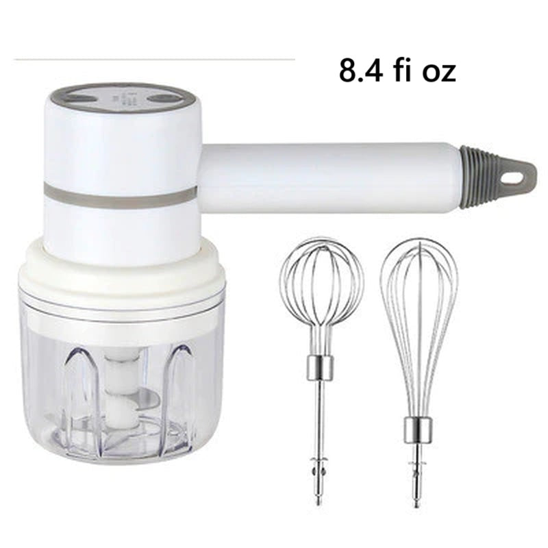 Cordless hand mixer | 3 speeds | Rechargeable | Stainless steel beaters