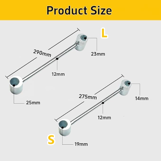 Door hinge gap adjuster made of steel | Precise door gap adjustment in seconds | For flag/banner hinges | Sizes S &amp; L