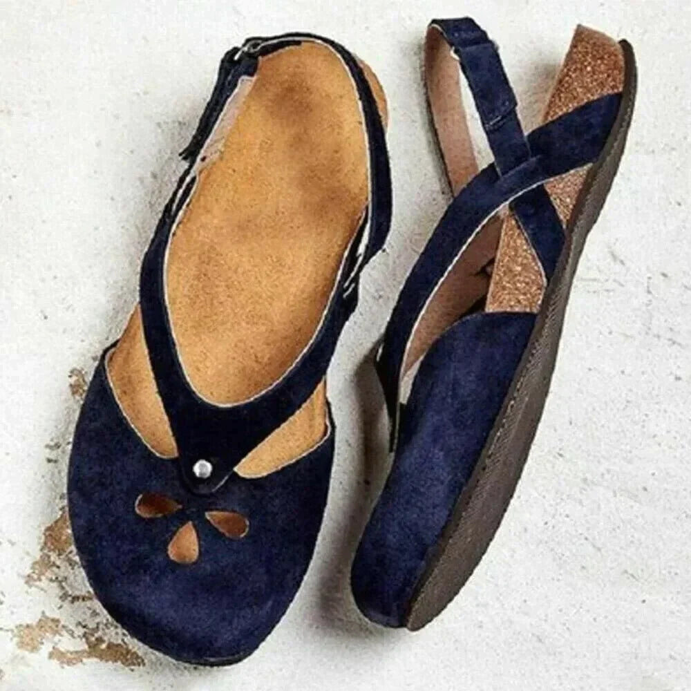 Orthopädische Sommer-Sandalen für Damen | Atmungsaktiv &amp; leicht für lange Tage | Komfort-Fußbett für entspanntes Gehen | Größen 34–48