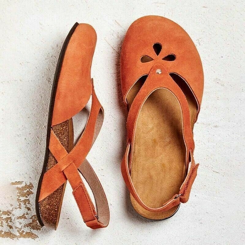 Orthopädische Sommer-Sandalen für Damen | Atmungsaktiv &amp; leicht für lange Tage | Komfort-Fußbett für entspanntes Gehen | Größen 34–48