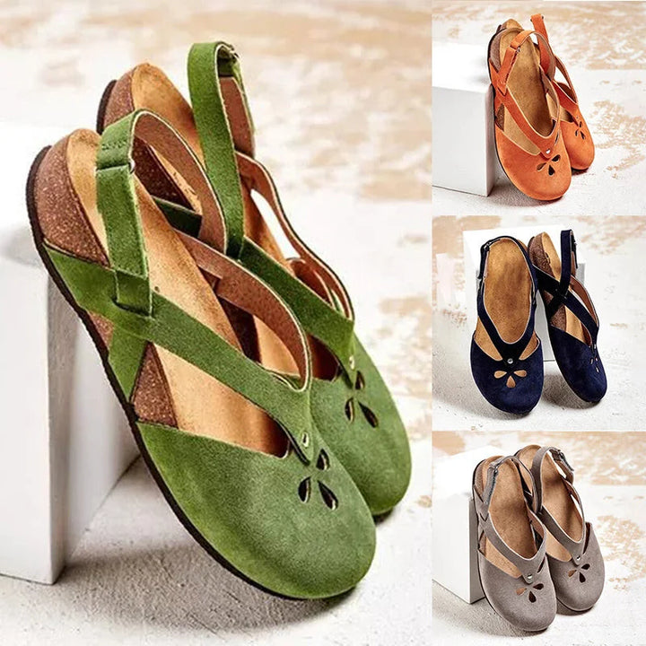 Orthopädische Sommer-Sandalen für Damen | Atmungsaktiv &amp; leicht für lange Tage | Komfort-Fußbett für entspanntes Gehen | Größen 34–48